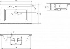 Vigo Мебель для ванной Grani 750-0-1 подвесная белая/дуб сонома – фотография-13